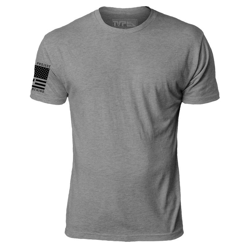 Basic Tee Single Mens Front Gray Mock