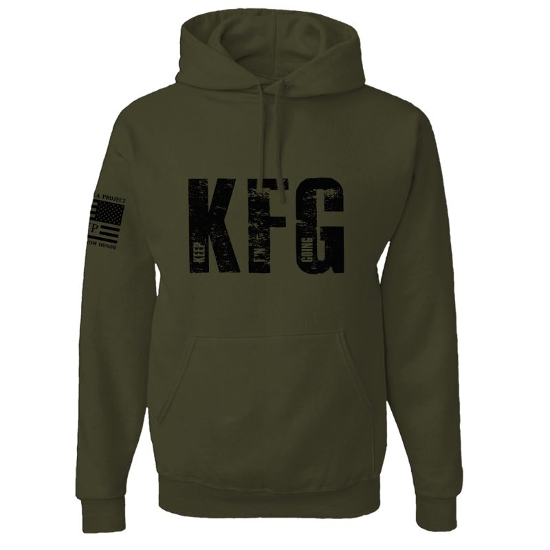 KFG ODGreen HoodieMensFrontMock