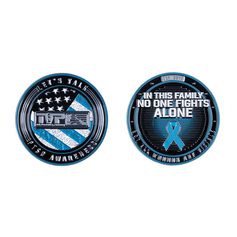 PTSDAwarenessChallengeCoin.5 Non numbered