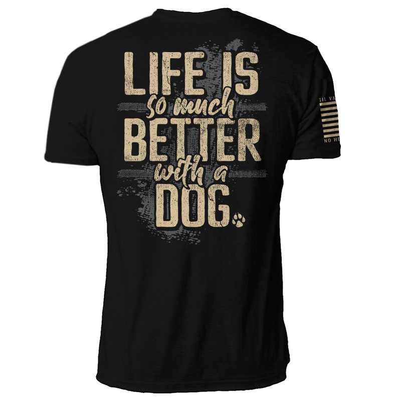 The Love of Dogs Mens Back Mock