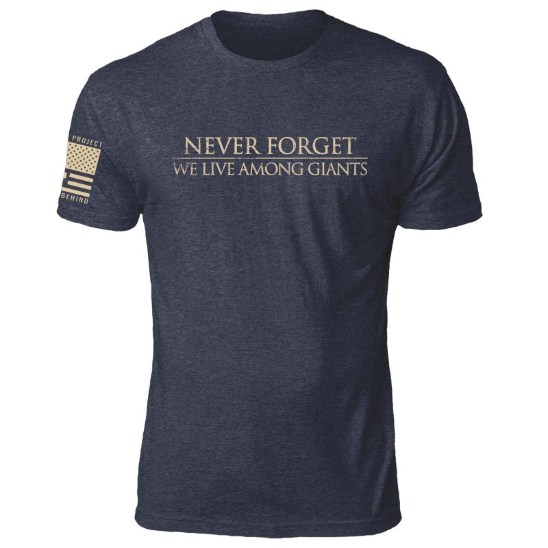 We Live Among Giants Navy Mens Front Mock