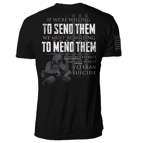 Willing To Mend Them Mens Back Mock