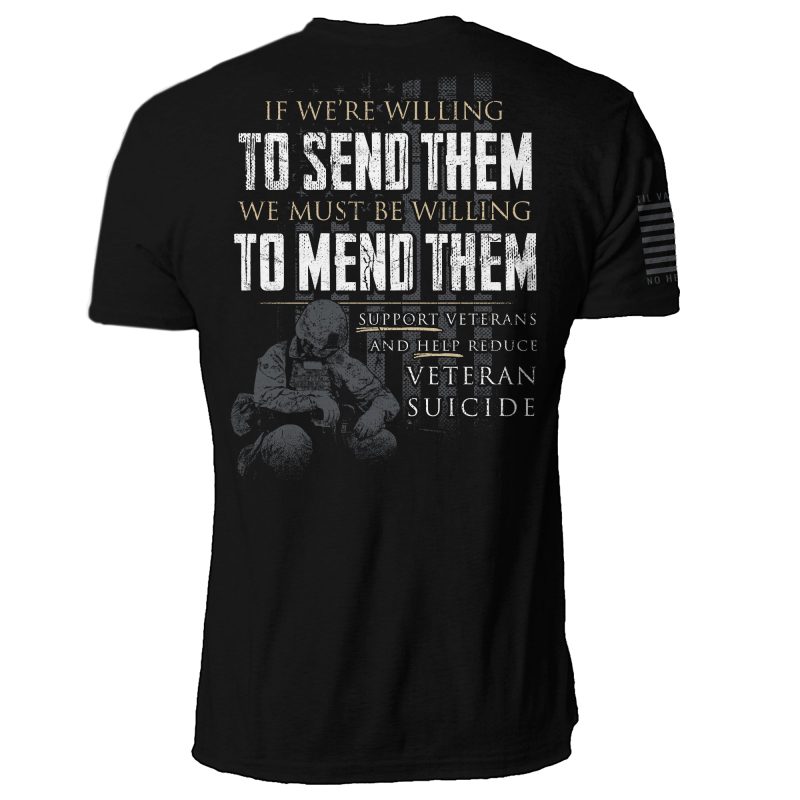 Willing To Mend Them Mens Back Mock